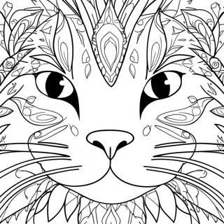 Cat Face Coloring Page 35012-28172