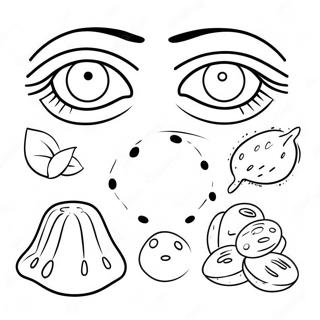 5 Senses Coloring Page 3501-2891