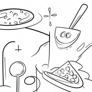 Colorful Tasting Experience Coloring Page 3502-2896