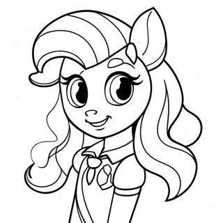 Sunset Shimmer Equestria Girl Coloring Page 35052-28196