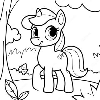 Sunset Shimmer In Magical Forest Coloring Page 35053-28200