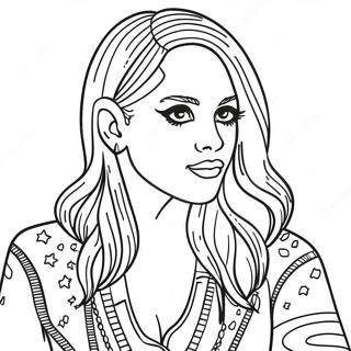 Pop Star Coloring Pages