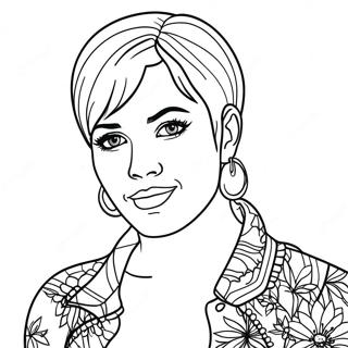 Pop Star Coloring Page 35062-28203