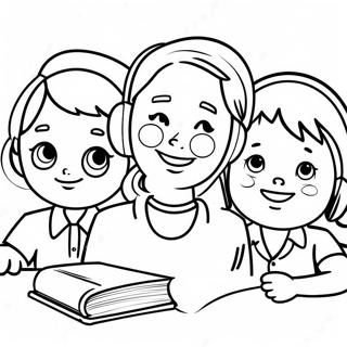 Listening Coloring Pages