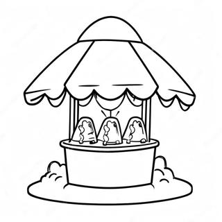 Colorful Snow Cone Stand Coloring Page 35093-28234