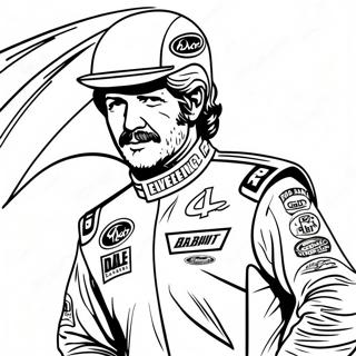 Dale Earnhardt Racing Car Coloring Page 35103-28238