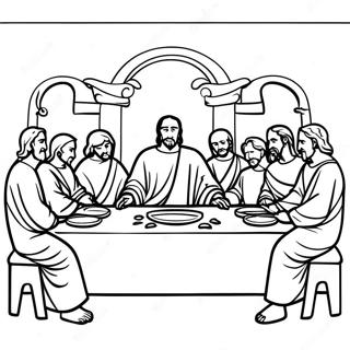 Last Supper Coloring Page 35122-28251