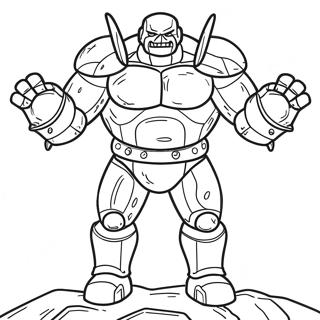 Iron Golem Coloring Pages