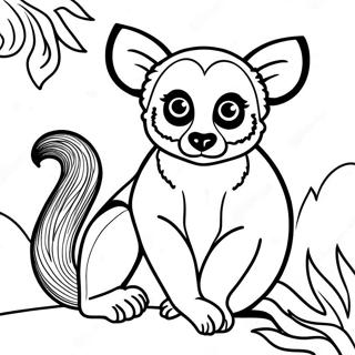 Lemur Coloring Pages