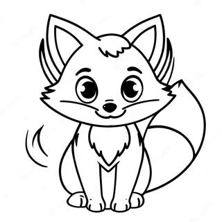 Anime Fox Coloring Pages