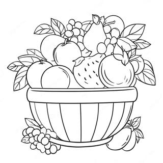 Fruit Basket Coloring Pages