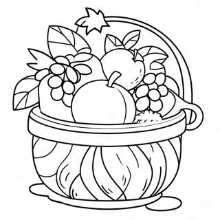 Fruit Basket Coloring Page 35192-28303