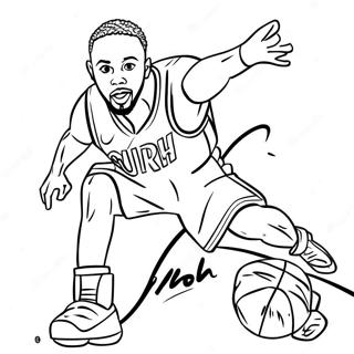 Steph Curry Coloring Pages