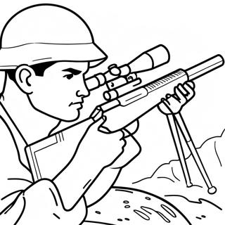 Sniper Army Coloring Pages