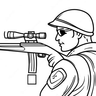 Sniper Army Coloring Page 35202-28318