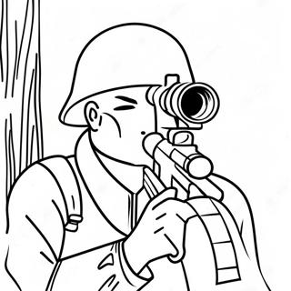 Sniper Army Coloring Page 35202-28319