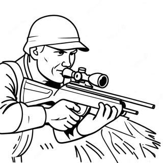 Sniper Army Coloring Page 35202-28320