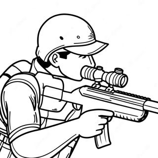 Sniper Army Coloring Pages