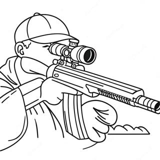 Elite Sniper In Action Coloring Page 35203-28314