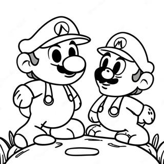 Cappy And Mario Adventure Coloring Page 3522-2913