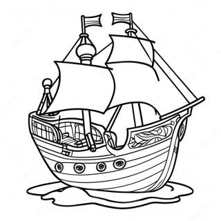 Playmobil Pirate Ship Coloring Page 35233-28338