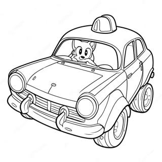 Sonic Car Coloring Page 35242-28347