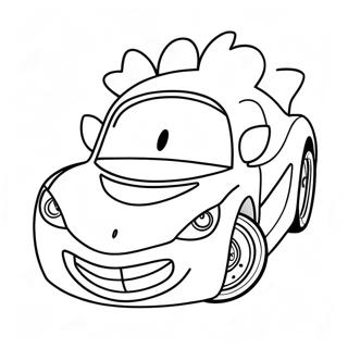 Speedy Sonic Racing Car Coloring Page 35243-28350