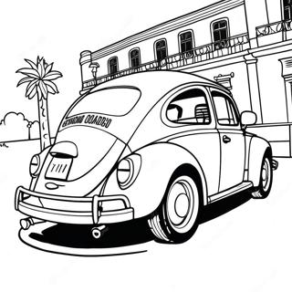 Vw Bug Classic Coloring Page 35252-28356