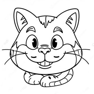 Cheshire Cat Coloring Pages