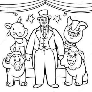 The Greatest Showman Coloring Pages