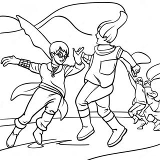 Harry Potter Quidditch Coloring Pages