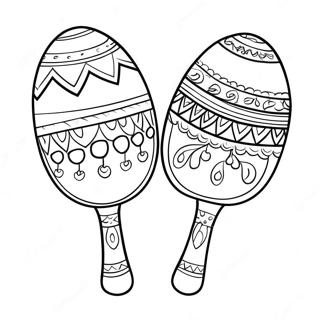 Maracas Coloring Page 35312-28402