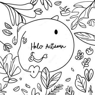 Hello Autumn Coloring Page 35322-28411