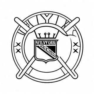 New York Rangers Logo Coloring Page 35332-28420