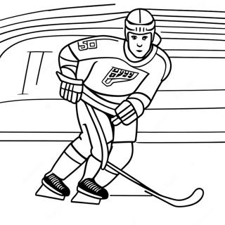 New York Rangers Hockey Player Skating Coloring Page 35333-28423