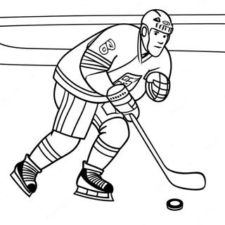 New York Rangers Hockey Player Skating Coloring Page 35333-28424