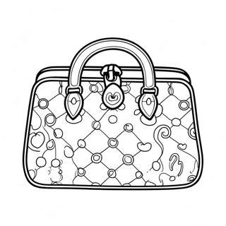 Stylish Gucci Handbag Coloring Page 35343-28441