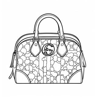 Stylish Gucci Handbag Coloring Page 35343-28443