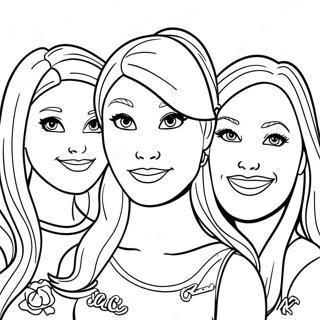 Barbie Skipper Stacie And Chelsea Coloring Pages