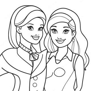 Barbie And Skipper Fun Adventure Coloring Page 35353-28433