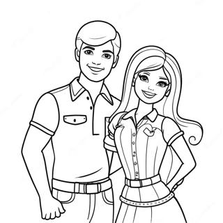 Barbie And Skipper Fun Adventure Coloring Page 35353-28434