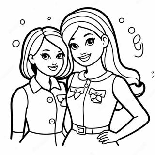 Barbie And Skipper Fun Adventure Coloring Page 35353-28435