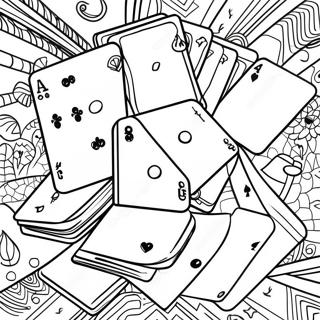 Colorful Uno Cards Coloring Page 35363-28447