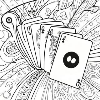 Colorful Uno Cards Coloring Page 35363-28448