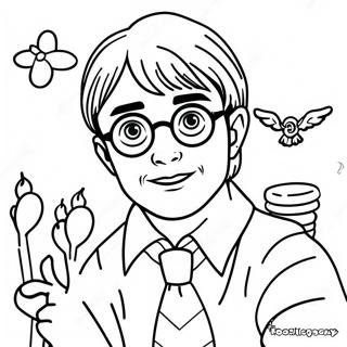 Harry Potter Birthday Coloring Page 35372-28451