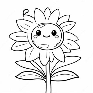 Sunny Sundrop With Flowers Coloring Page 35393-28466