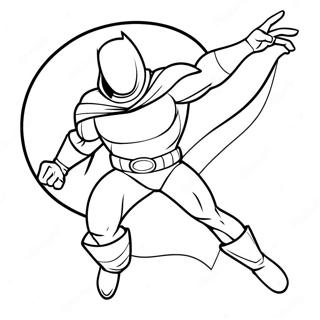 Moon Knight In Action Coloring Page 35483-28548