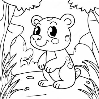 Cute Hard Animal Jungle Coloring Page 35492-28544