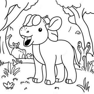 Adorable Hard Animal Safari Coloring Page 35493-28549