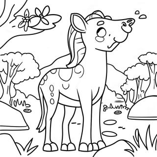 Adorable Hard Animal Safari Coloring Page 35493-28550